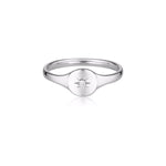 Load image into Gallery viewer, Linda Tahija North Star Diamond Signet Ring - 9K Small