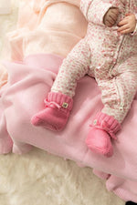 Load image into Gallery viewer, Confetti Kidz Baby Knit Booties - Rosewater (0-6 months)