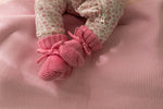 Load image into Gallery viewer, Confetti Kidz Baby Knit Booties - Rosewater (0-6 months)