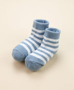 Load image into Gallery viewer, Lummi In Colour Baby Socks - Blue Stripes (0-9 months)