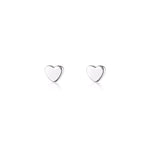 Load image into Gallery viewer, Linda Tahija Micro Heart Stud Earrings - Sterling Silver