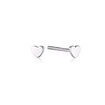 Load image into Gallery viewer, Linda Tahija Micro Heart Stud Earrings - Sterling Silver