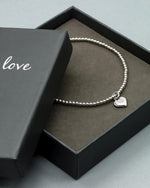 Load image into Gallery viewer, Petals Australia - Sterling Silver Heart Bracelet