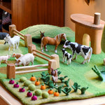 Load image into Gallery viewer, Tara Treasures Felt Play Mat Playscape - Farm (Large)