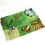 Load image into Gallery viewer, Tara Treasures Felt Play Mat Playscape - Farm (Large)