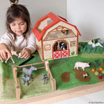 Load image into Gallery viewer, Tara Treasures Felt Play Mat Playscape - Farm (Large)