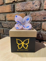 Load image into Gallery viewer, Glass Butterfly - Pink & Blue