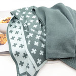 Load image into Gallery viewer, Ecovask Organic Cotton Kitchen Towel Duo - Sea Foam Plus