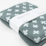 Load image into Gallery viewer, Ecovask Organic Cotton Kitchen Towel Duo - Sea Foam Plus