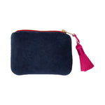 Load image into Gallery viewer, Annabel Trends Cosy Luxe Velvet Coin Purse - Sapphire Blue
