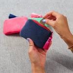 Load image into Gallery viewer, Annabel Trends Cosy Luxe Velvet Coin Purse - Sapphire Blue