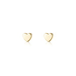 Load image into Gallery viewer, Linda Tahija Micro Heart Stud Earrings - Gold