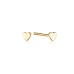 Load image into Gallery viewer, Linda Tahija Micro Heart Stud Earrings - Gold