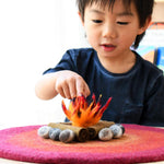 Load image into Gallery viewer, Tara Treasures Felt Play Mat Playscape - Campfire