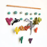 Load image into Gallery viewer, Tara Treasures Baby Nursery Felt Hanging Cot Mobile - Coral Reef