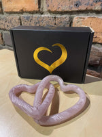 Load image into Gallery viewer, Caravel Glass Double Heart - Pink