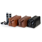 Load image into Gallery viewer, Henk Berg Leather Dopp Bag - Brown
