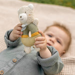 Load image into Gallery viewer, FehnNATUR Soft Ring Rattle - Bear