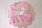 Load image into Gallery viewer, Confetti Kidz Frilly Knit Blanket - Soft Pink