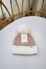 Load image into Gallery viewer, Confetti Kidz Baby Knit Beanie - Biscotti (0-6 Months)
