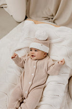 Load image into Gallery viewer, Confetti Kidz Baby Knit Beanie - Biscotti (0-6 Months)