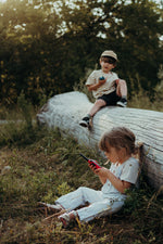 Load image into Gallery viewer, Kidywolf - Kidytalk Long Range Walkie-Talkies - Natural & Cyan