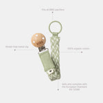 Load image into Gallery viewer, BIBS Pacifier Clip - Cloud/Iron