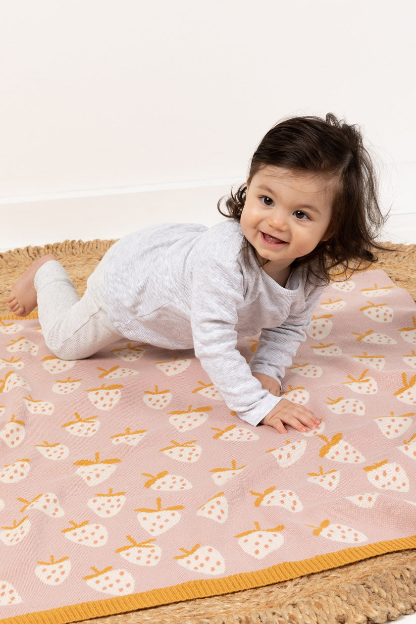 Indus Design Baby Blanket - Strawberry