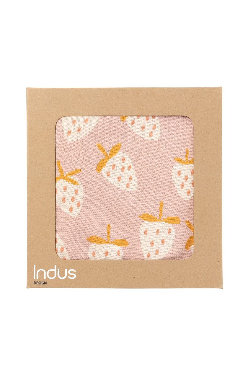 Indus Design Baby Blanket - Strawberry