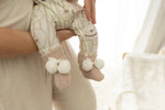 Load image into Gallery viewer, Confetti Kidz Baby Knit Booties - Poms Biscotti (0-6 Months)