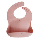 Load image into Gallery viewer, Mushie Silicone Bib - Pink Confetti
