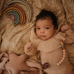 Load image into Gallery viewer, Mushie Rainbow Stacking Toy - Tropical