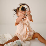 Load image into Gallery viewer, Mushie Rainbow Stacking Toy - Tropical