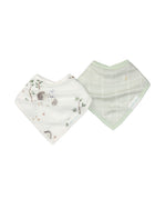 Load image into Gallery viewer, LouLou Lollipop Bandana Bib Set 2pk - Hedgehogs