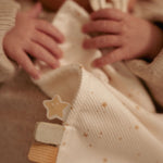 Load image into Gallery viewer, Little Dutch Newborn Naturals Cuddle Cloth With Teething Ring - Star