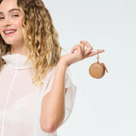 Load image into Gallery viewer, Fox and Leo Eye Catcher Charm with Microfibre Cleaning Cloth - Tan