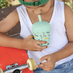 Load image into Gallery viewer, Chino Club Mini Smoothie Cup & Straw 200ml - Skate Green