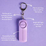 Load image into Gallery viewer, Kepler Keychains Personal Safety Alarm - Purple