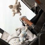 Load image into Gallery viewer, Living Textiles 2pk Stroller Toys - Elephant & Hippo