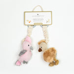 Load image into Gallery viewer, Living Textiles 2pk Stroller Toys - Galah & Emu
