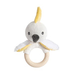 Load image into Gallery viewer, Living Textiles Ring Rattle Australiana - Colin the Cockatoo