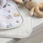 Load image into Gallery viewer, Living Textiles Jersey Sherpa Blanket - Tractor Ride