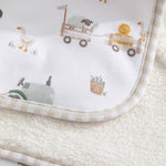 Load image into Gallery viewer, Living Textiles Jersey Sherpa Blanket - Tractor Ride