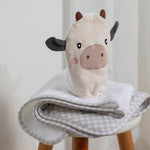 Load image into Gallery viewer, Living Textiles Bath Mitt - Tractor Ride/Cow