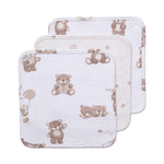 Load image into Gallery viewer, Living Textiles Organic Wash Cloths 3pk - Cuddly Bear