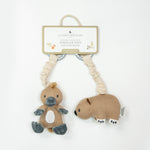 Load image into Gallery viewer, Living Textiles 2pk Stroller Toys - Platypus & Wombat