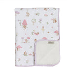 Load image into Gallery viewer, Living Textiles Jersey Sherpa Blanket - Whimsical Wonderland