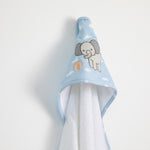 Load image into Gallery viewer, Living Textiles Organic Hooded Towel - Elephant Playtime