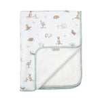 Load image into Gallery viewer, Living Textiles Jersey Sherpa Blanket - Australiana