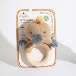 Load image into Gallery viewer, Living Textiles Ring Rattle Australiana - Penny the Platypus